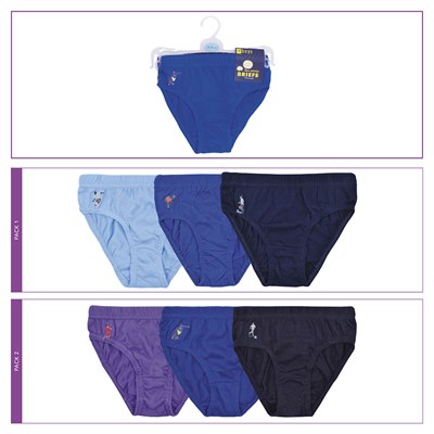 Rjm Childrens 7 Pack Girls Knickers Briefs