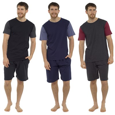 Mens T-Shirt & Jersey Shorts Set