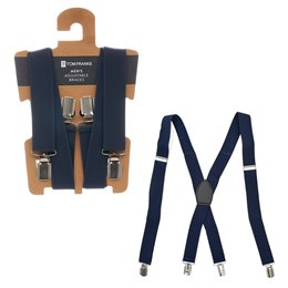 BL140 Mens Navy Braces (NEW)