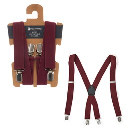 BL142 Mens Red Braces (NEW)