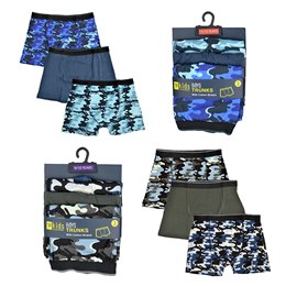 BR110 Boys 3 Pack (Camo) Boxers