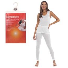 BR157 Ladies Pointelle Thermal Sleeveless Vests