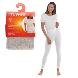 BR158A Ladies Pointelle Thermal Short Sleeve Vest