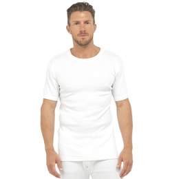 BR173WH Mens Thermal Short Sleeved Vest