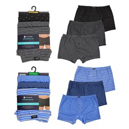 BR199A Men's 3pk  Printed Trunk