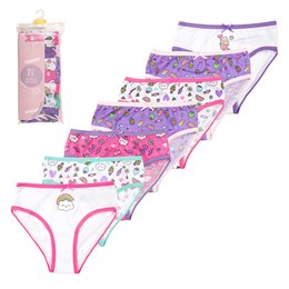 BR219 Girls 7 Pack Favourite Things Briefs