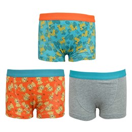 BR237 Boys 3 Pack (Safari) Print Trunks