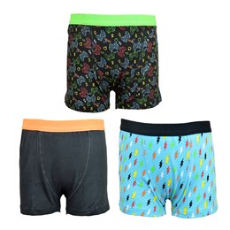 BR238 Boys 3 Pack (Gaming) Trunks