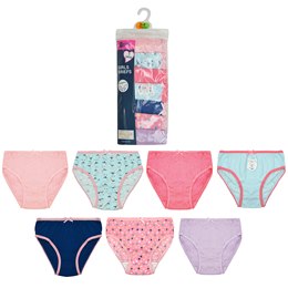 BR261 Girls 7 Pack Briefs (Llama)