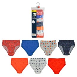 BR262 Boys 7 Pack Briefs (Space)