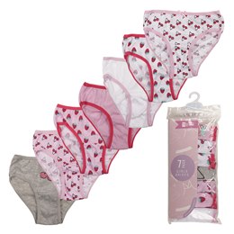 BR290 Girls 7 Pack Mixed Printed Briefs