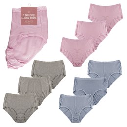 BR325 Ladies 3 Pack Spot Classic Briefs
