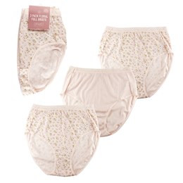 BR326 Ladies 3 Pack Floral Full Briefs