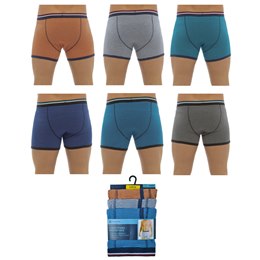 BR404A Mens 3 Pack Cotton Stretch Trunks