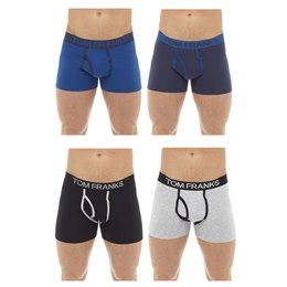 BR406A Mens 2 Pack Keyhole Boxers In PVC Box