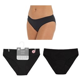 BR775 Ladies Period Midi Fit Briefs  (Black)