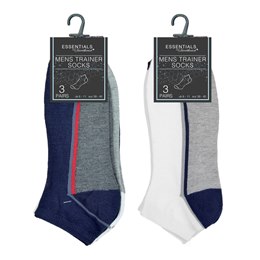 ESS10 MENS 3 PACK TRAINER SOCKS
