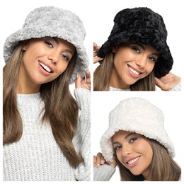 GL1005 Ladies Textured Fur Hat