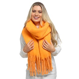 GL1011 Ladies Chunky Plain Scarf - Yellow