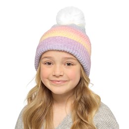 GL1022 Girls Multi Colour Beanie Hat