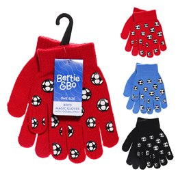 GL1063A Boys Thermal Magic Gloves with Football Print