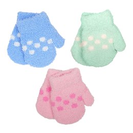 GL1066 Babies Soft Touch Spot Mittens