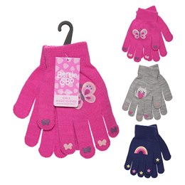 GL108D Girls Thermal Magic Glove with Rubber Print