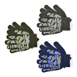 GL111 Boys Thermal Magic Camouflage Gripper Gloves