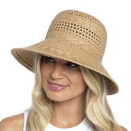 GL1111 Ladies Straw Bucket Hat