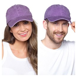 GL1226 Adults Stone Washed Baseball Cap Lilac