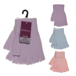GL1278 Ladies Flurry Yarn Fingerless Gloves