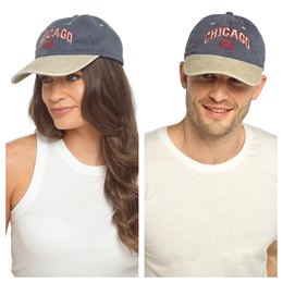 GL1346 Adults Stone Washed Baseball Cap With Emb - Chicago (96)