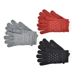 GL536 Ladies Gloves with Diamantes