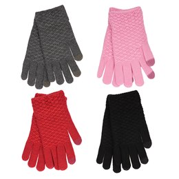 GL537B Ladies Textured Touch Screen Gloves