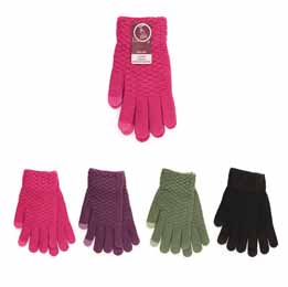 GL537C Ladies Textured Touch Screen Gloves