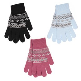 GL540B Ladies Fairisle Gloves