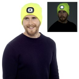 GL622 Adults Neon Yellow LED Hat