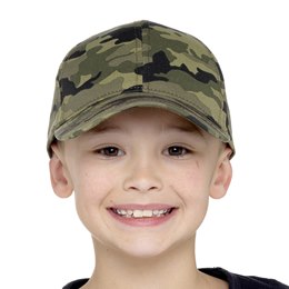 GL657 Kids Camo Print Baseball Cap