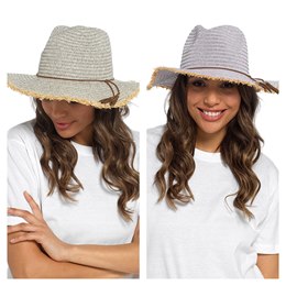 GL670 Ladies Fedora Straw Hat -