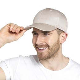 GL793BE Adults Baseball Cap in Beige
