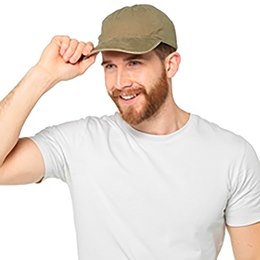 GL806A Mens Stonewashed Baseball Cap in Olive