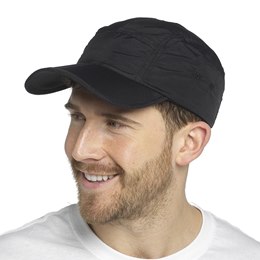 GL809A Adults Baseball Cap with Folding Peak - Black