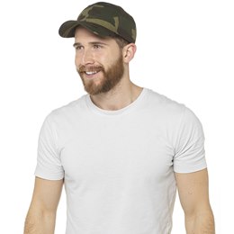 GL820A Mens Khaki Camo Print Cap