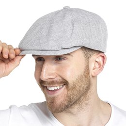 GL823 Mens 6 Panel Tweed Cap