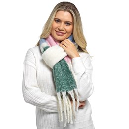 GL834 Ladies Wide Stripe Chunky Scarf