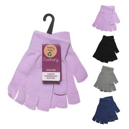 GL840B Ladies Fingerless Gloves with Recycle Yarn