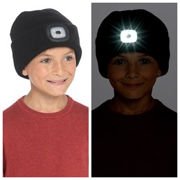 GL940A Kids Black LED Hat