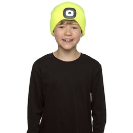 GL941A Kids Neon Yellow LED Hat