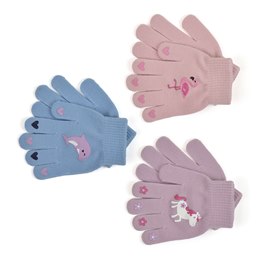 GL948 Girls Thermal Magic Glove With Rubber Print