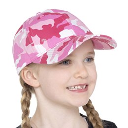 GL978 Kids Pink Camo Print Cap